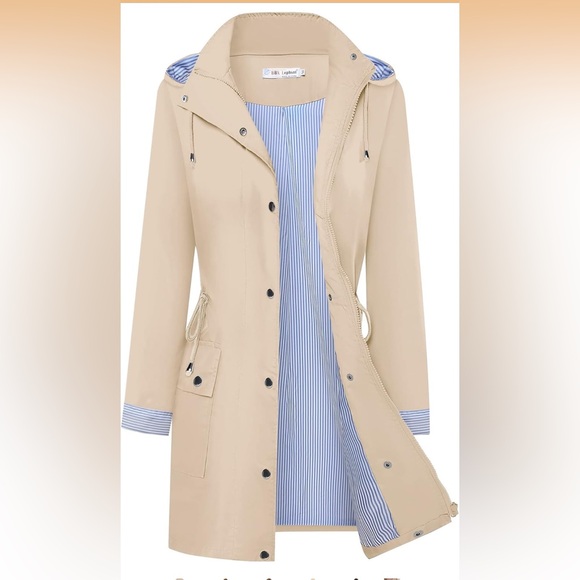 Jackets & Blazers - Women's Khaki Raincoat